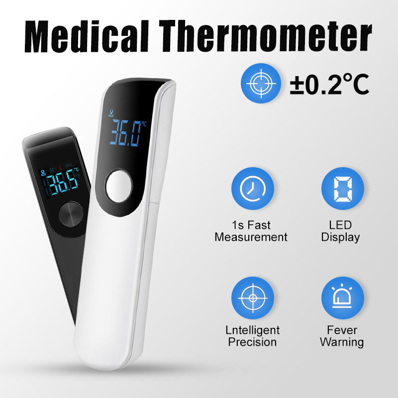 Digital Thermometer Infrared - AiQUE Digital Thermometer Forehead Fever Non-Contact