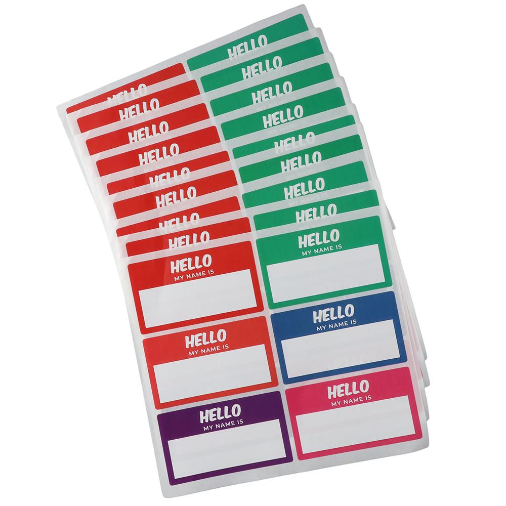 Medical Label - 10 Sheets Hello My Name is