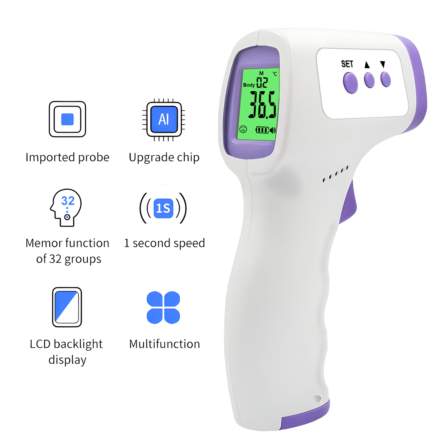 Electronic Forehead Thermomete - огляд і ціна Pulse Oximeter