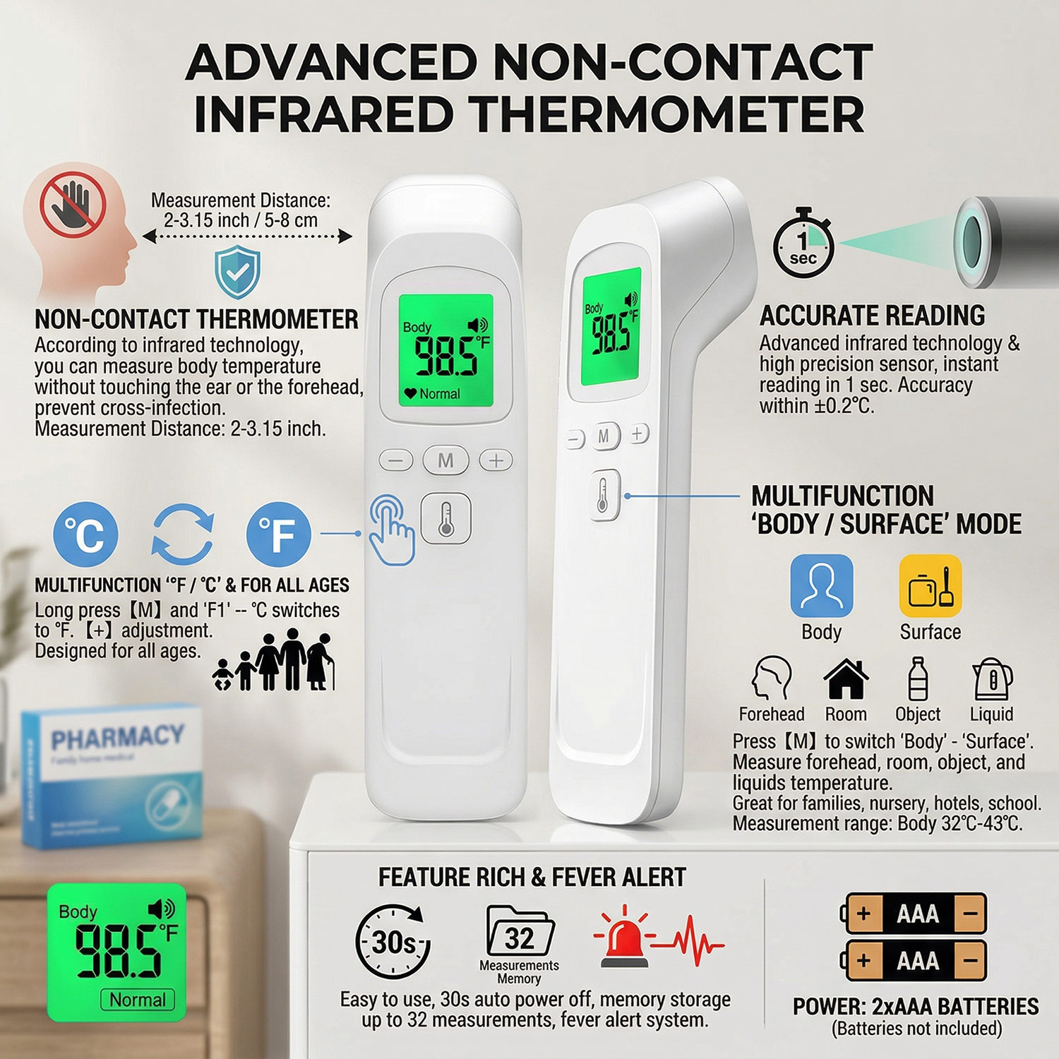 Infrared Thermometer Digital L - огляд і ціна Digital Thermometer Infrared