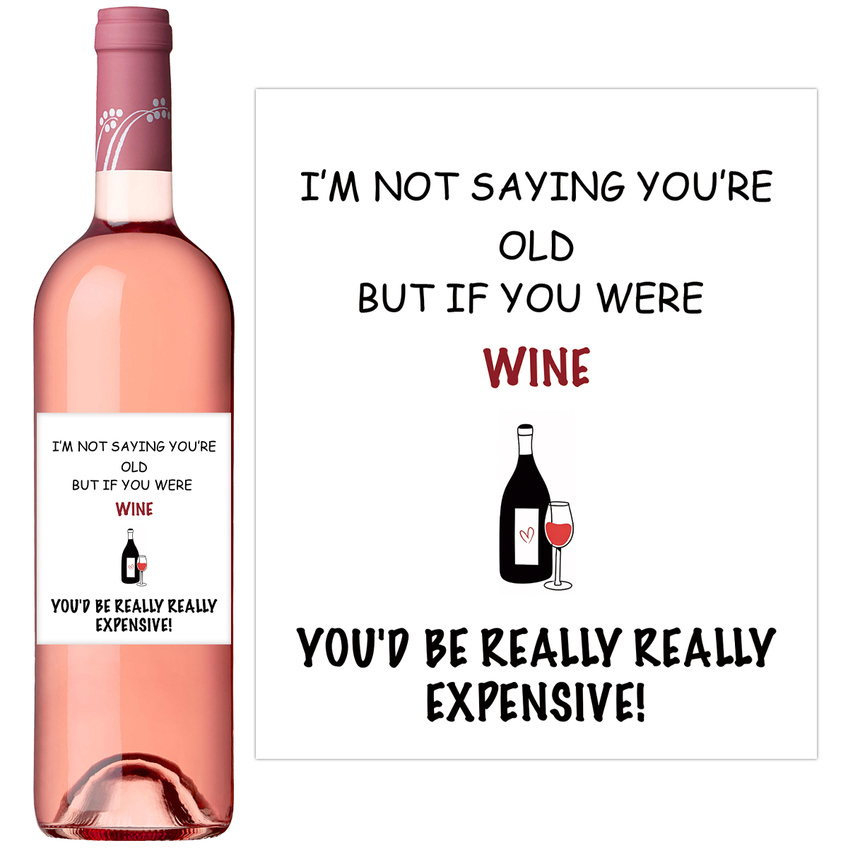4pcs Funny Wine Bottle Label,  - огляд і ціна Medical Label